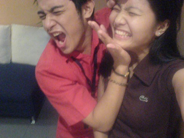 Wacky photos of Kwing and Rizza at work