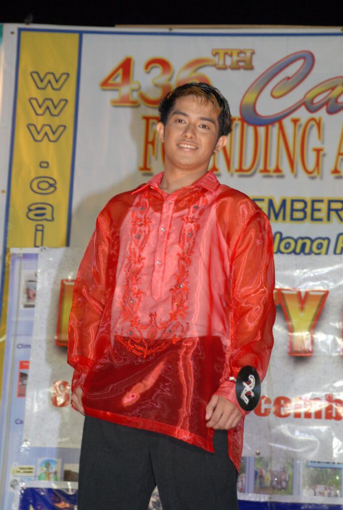 Red barong finals costume pretty boy ng cainta 2007