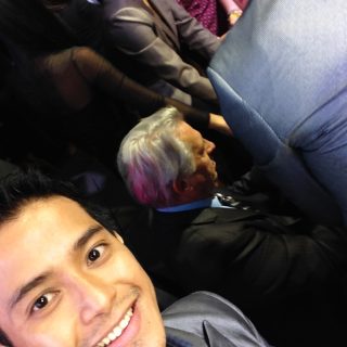 Stolen shot with John C Maxwell when we attended leadership training